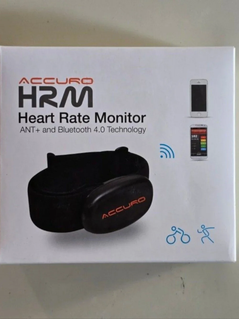 Accuro HRM Heart Rate Monitor ANT+ Bluetooth 4.0 Technology NIB